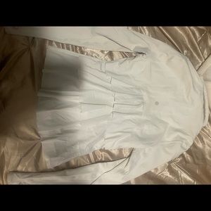 Good used condition white ruffle lululemon jacket
